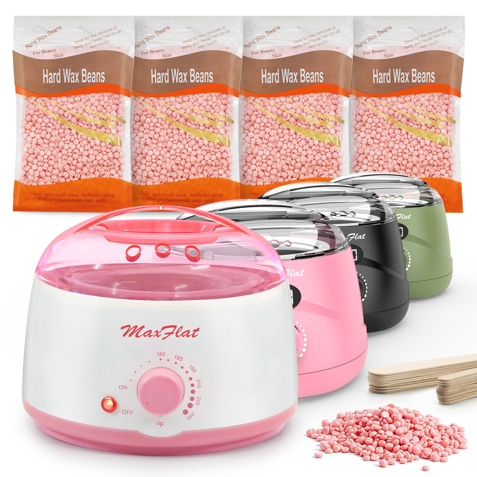 Buy Wax Machine, Hard Wax Kit for Hair Removal MaxFlat Wax Pot at Home