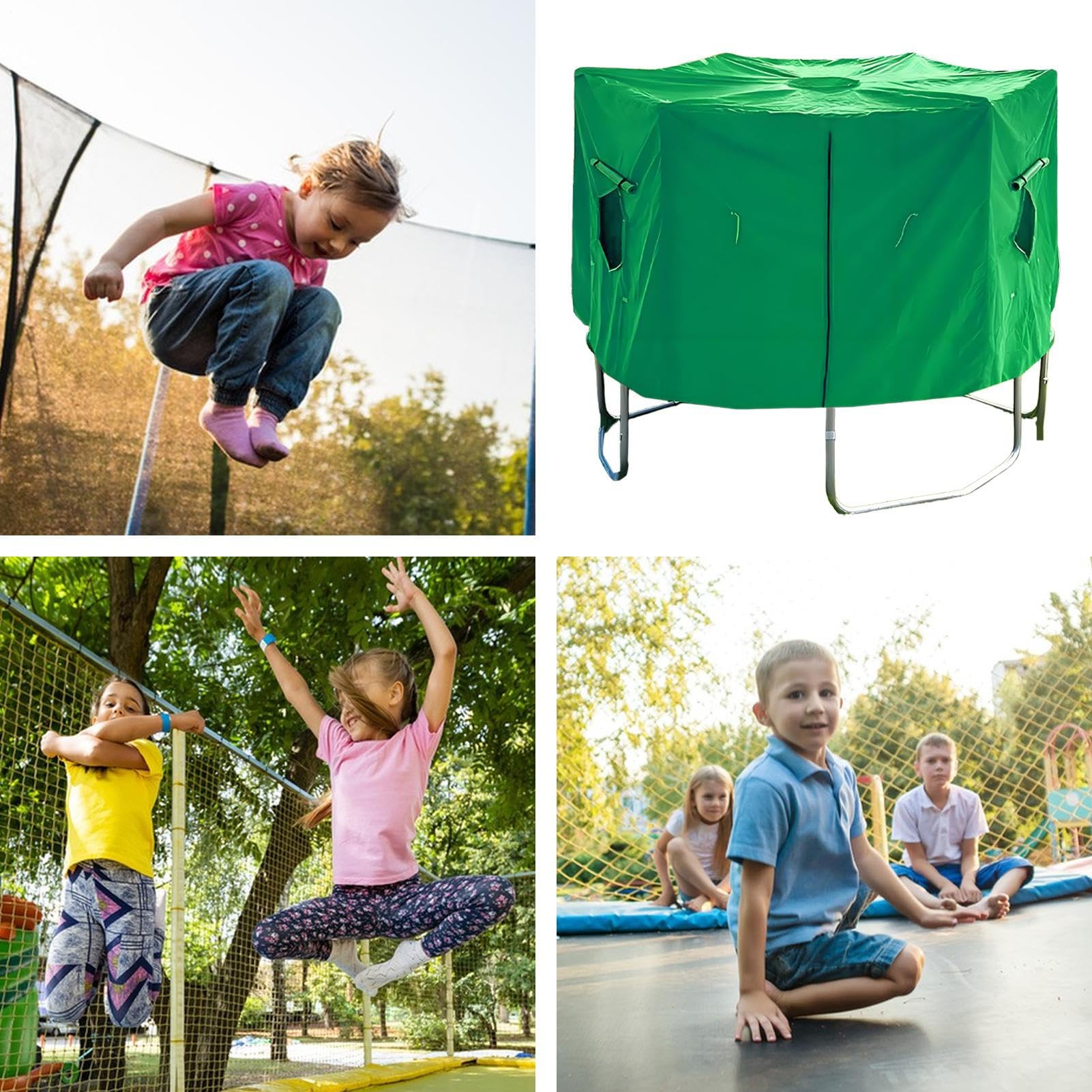 Tenda per trampolino – Accessori per trampolino – Telo antivento e impermeabile resistente per aree giochi, campeggio, inverno e intemperie