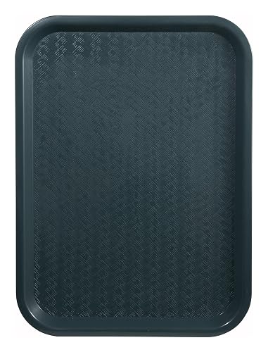 Winco 14' x 18' Green Fast Food Plastic Tray | Dishwasher safe, BPA-free, Stackable storage, Great for Appetizers, Desse
