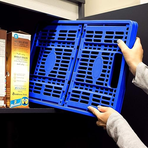 Miniatura 2 de CleverMade Cajas plegables  Paquete de 3 cajas de piedra de 45 litros  11 galones con capacidad para 66 libras  Contenedores apilables de gran