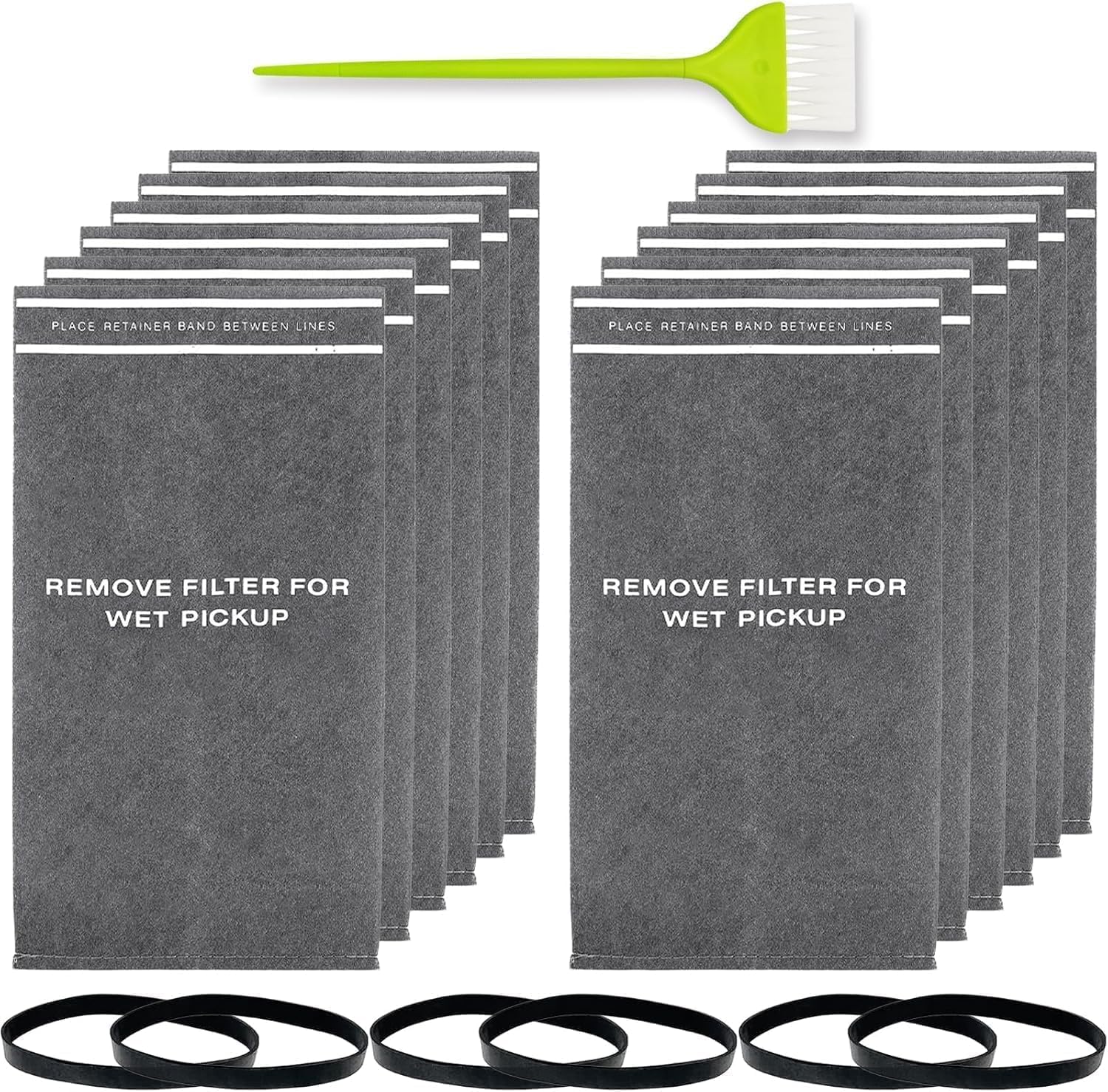 12 Pack 38737 Replacement for Craftsman 2.5 Gallon Shop Vac Filter Bags, compatible with CRAFTSMAN 2 to 2.5 Gallon Wet/Dry Vacuums and 5 Gallon Powerhead Bucket Vac, Part 9-38737 / CMXZVBE38737