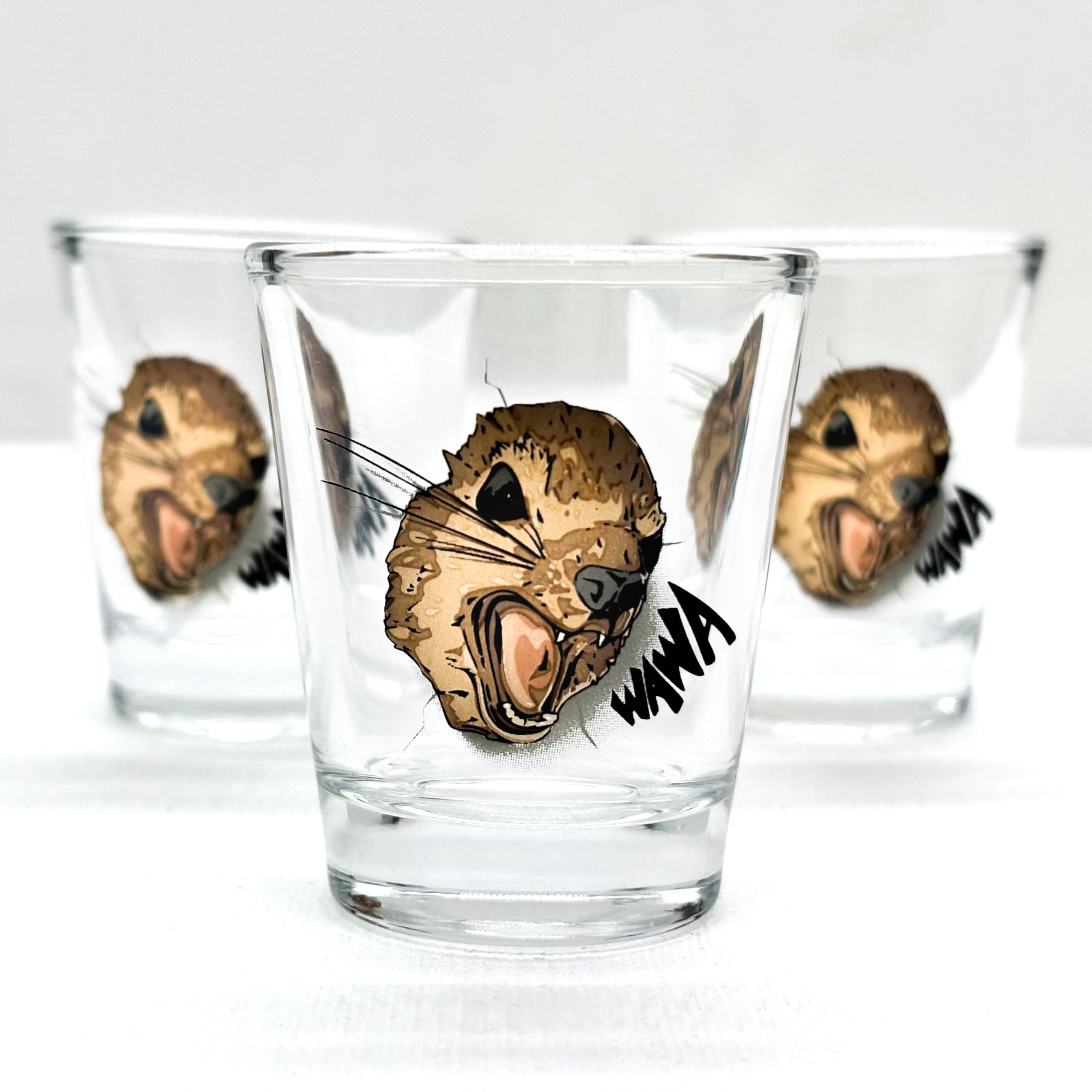Amazon.com | Borbs Hyrax Shot Glass | WAWA Screaming animal | 1.7