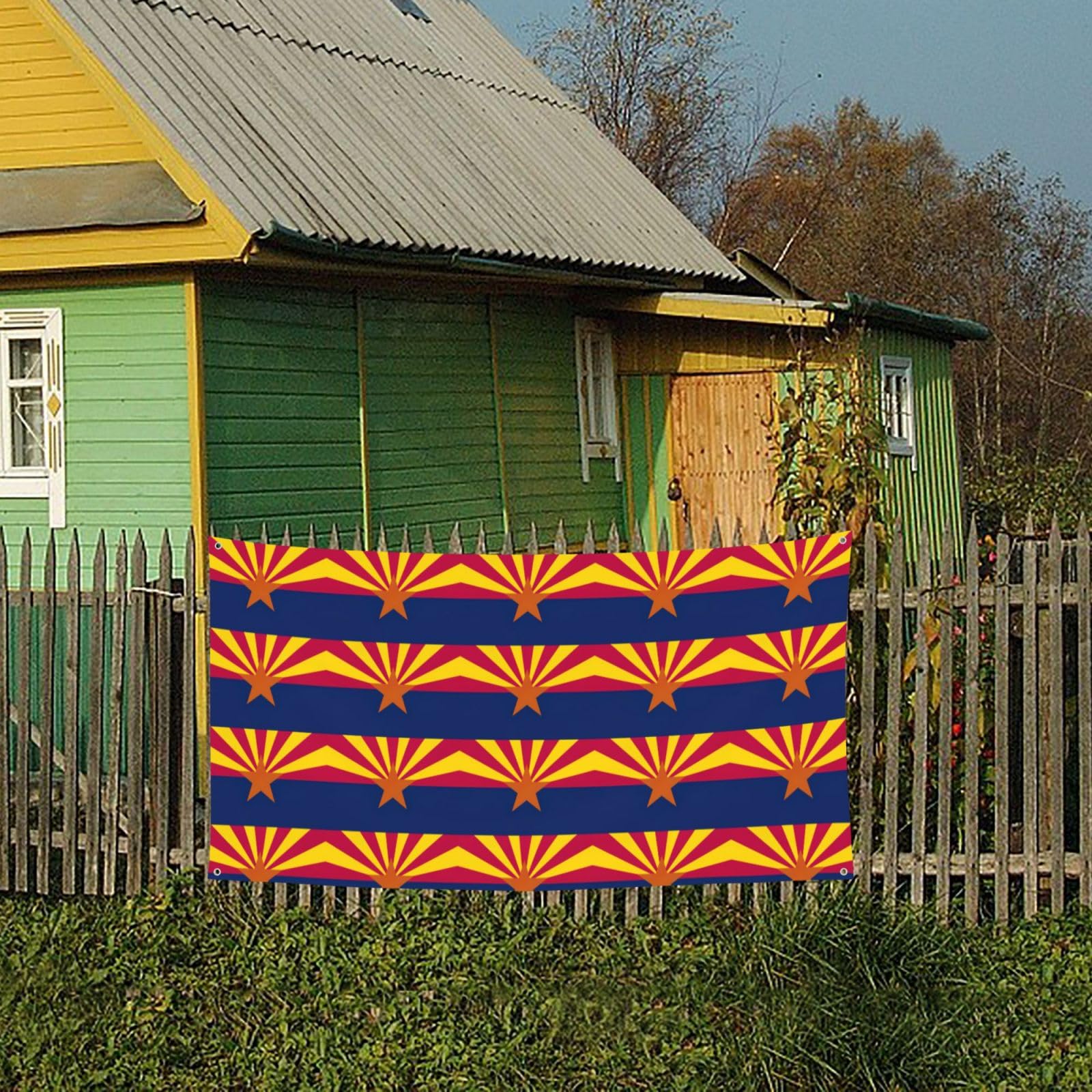 Bandera del estado de Arizona, decoración de fiesta, divertida pancarta de cumpleaños, adecuada para fiestas y eventos temáticos
