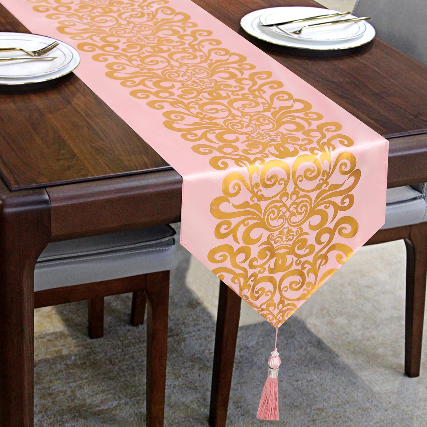 Tokforty Table Runner 13*72 Inches Luxury Dining Table