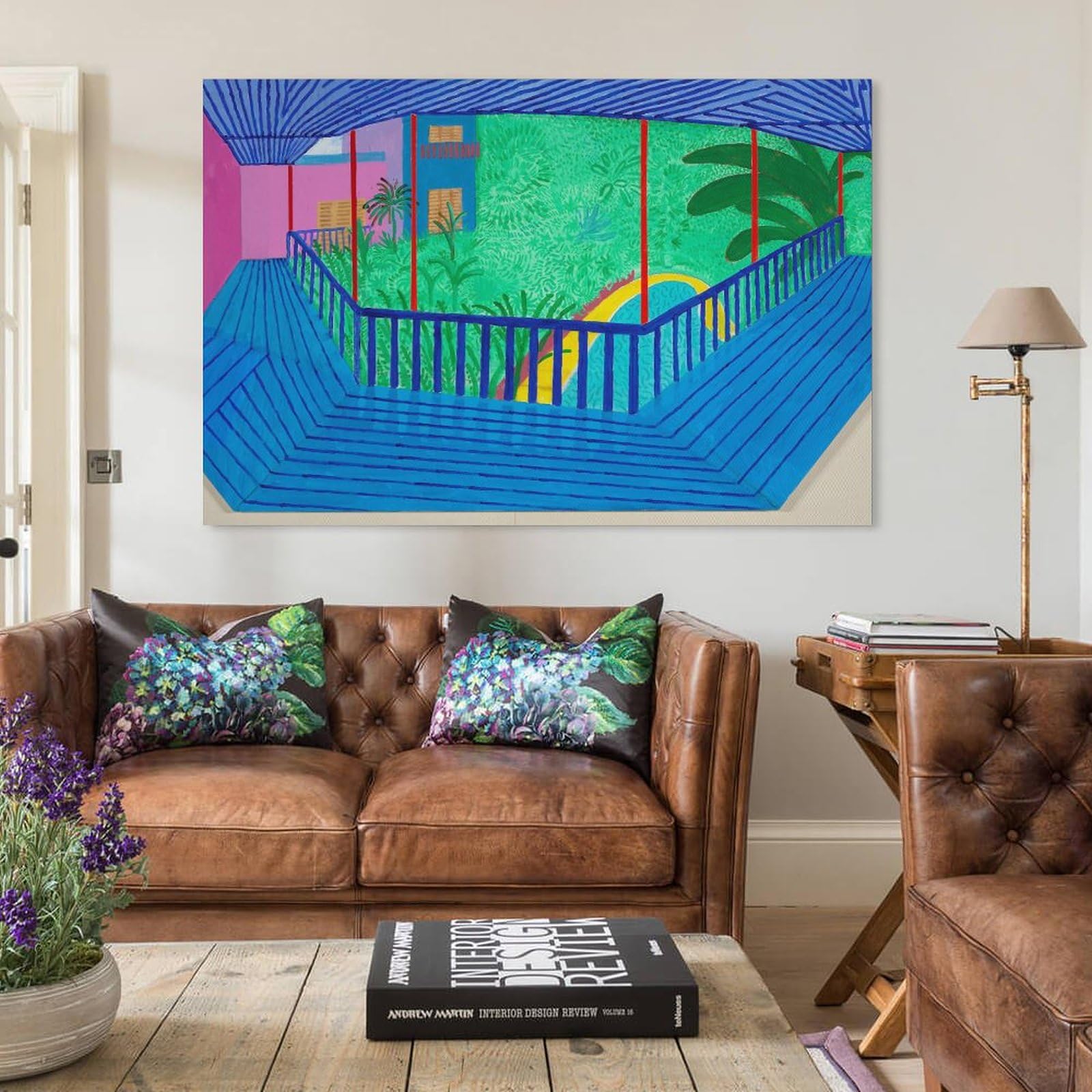 Amazon.co.jp: David Hockneyデイヴィッド・ホックニー絵画 花ポスター