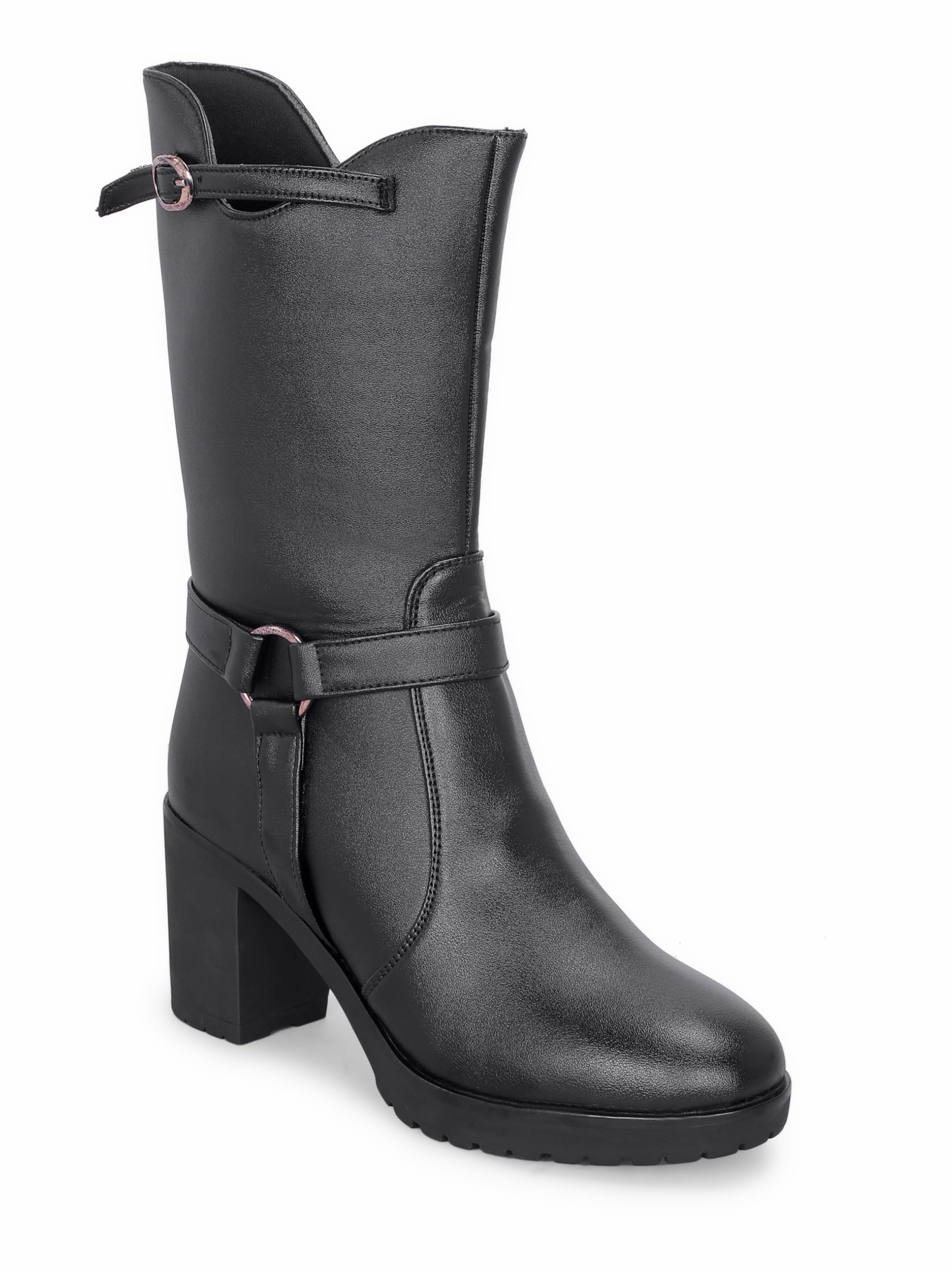 PREPFOTT Women's Knee High Boots | Block Heel Mid-Calf Fashion Boots | Comfortable Slip-On Casual Boots | Premium Synthetic Long Boots for PPPTy, Office & Winter Wear PPT_02-picture-29