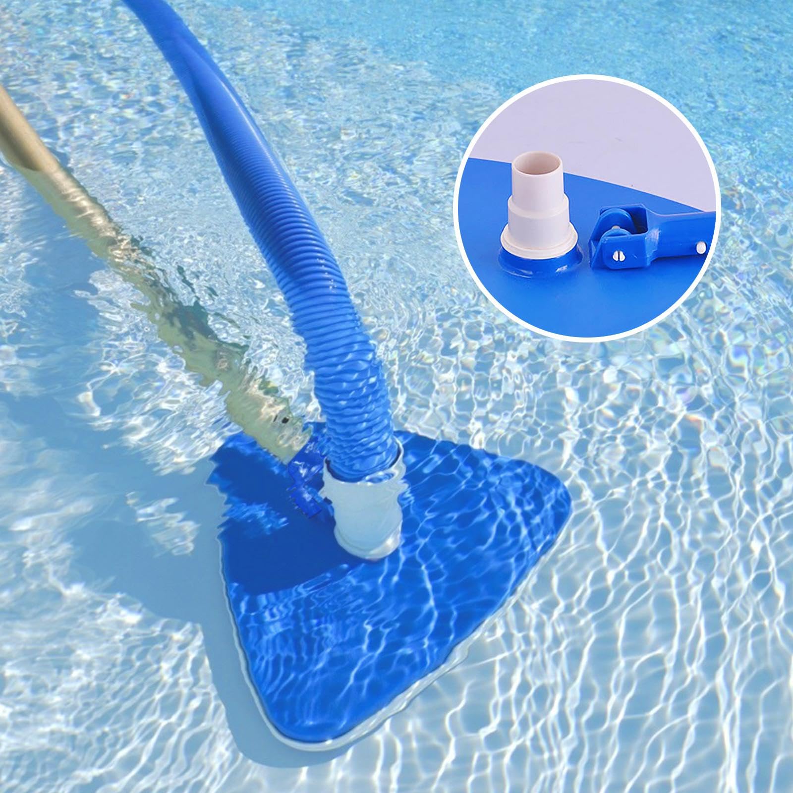 Piscina Triangular Boca de aspiración portátil ponderado de vacío Triangular de Succión Piscina Útiles de Limpieza para la Cabeza del Cepillo para Piscinas Piscinas estanques de Peces de Agua