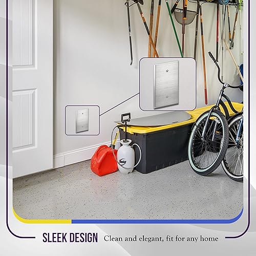 Miniatura 8 de ENERLITES Blank Device - Placa de pared de metal gigante, resistente a la corrosión, tamaño grande de 1 banda, 5.51 x 3.5 pulgadas, certificación