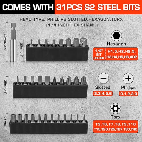 Miniatura 2 de Destornillador de ángulo recto, destornillador de desplazamiento de 90 grados, mini juego de trinquete de perfil bajo, juego de brocas para espacio