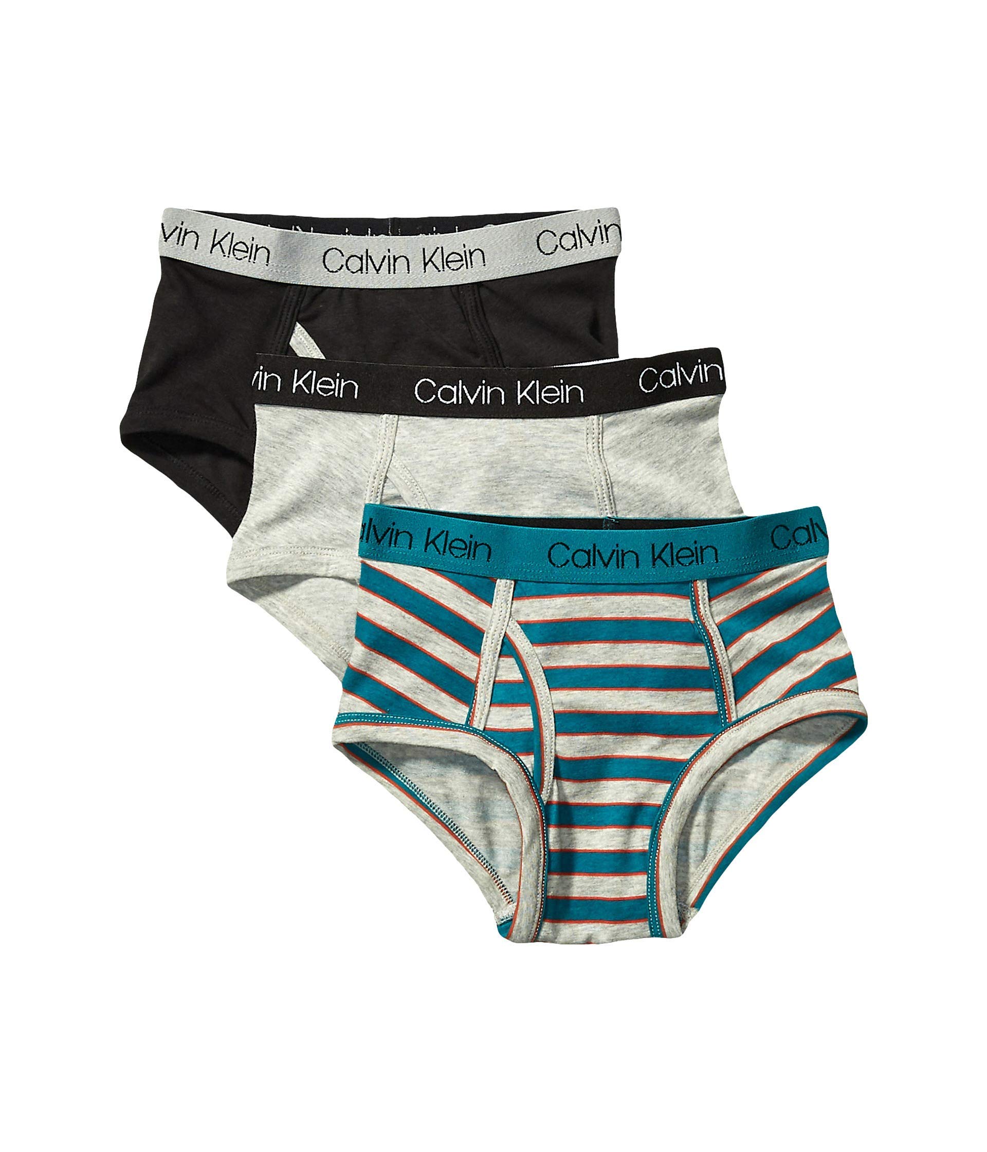 Calvin Klein Core Classic 3 Pack Cotton Span Brief Mutande da Uomo Bambini e Ragazzi (Pacco da 3)