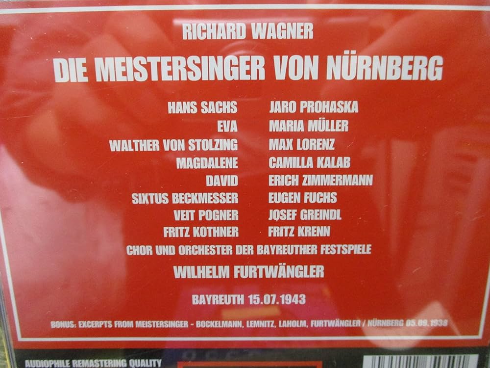 Amazon.co.jp: Meistersinger -1938/1943-: ミュージック
