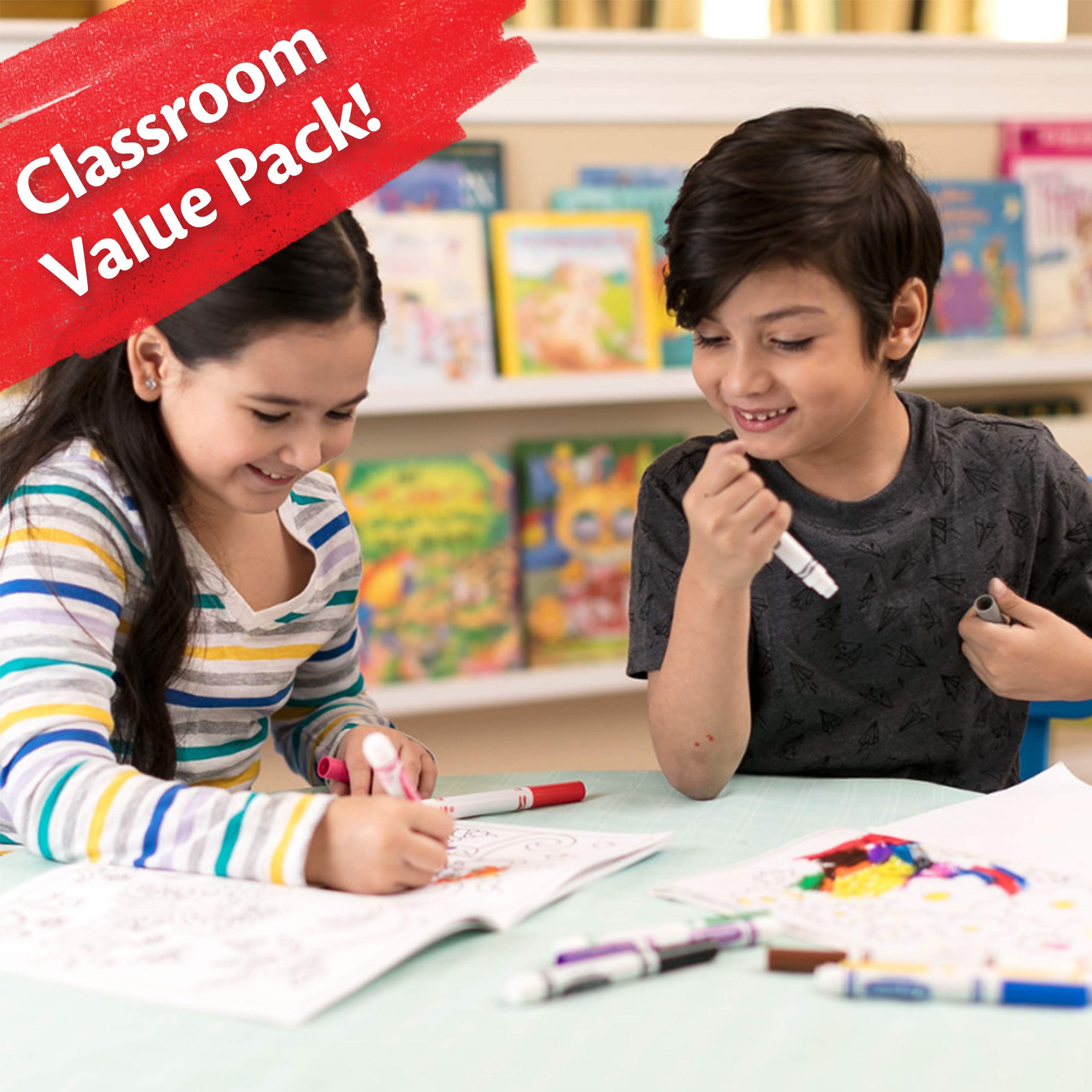 Crayola Ultra Clean Washable Markers, Broad Line Markers, Gifts, 40