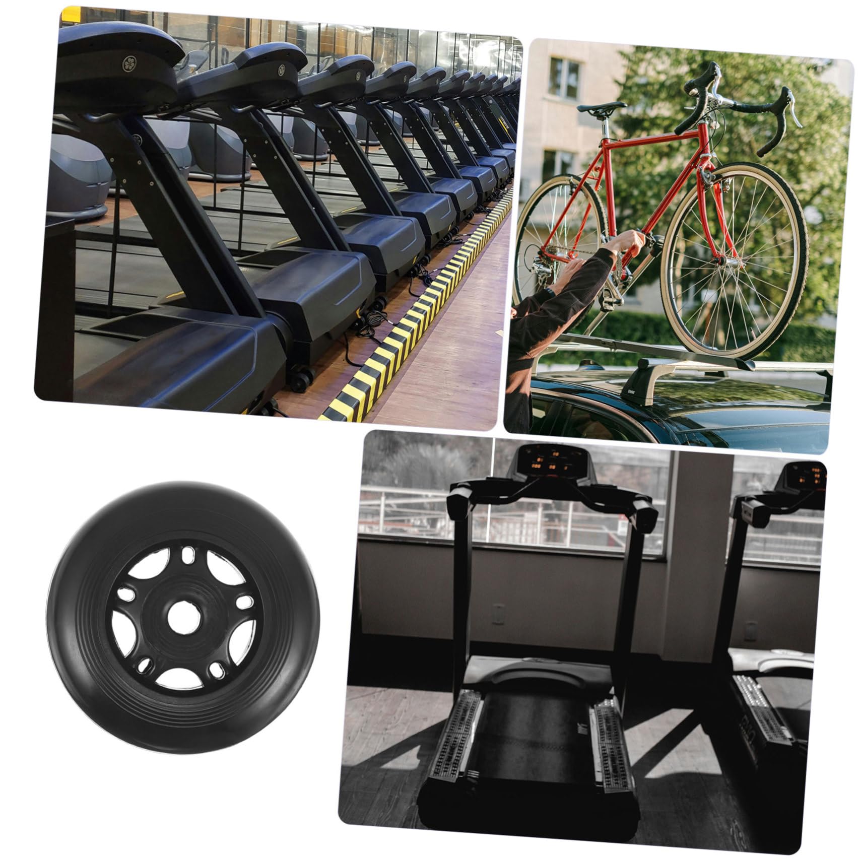 Supvox Fitnessgeräte Ersatzräder 4Er Set Laufband Ersatzrad Heimtrainer Rad Trainingsrollen Für Fahrrad Und Fitnessstudio Leichtlaufende Universalrollen Für Einfaches Bewegen Sport & Freizeit