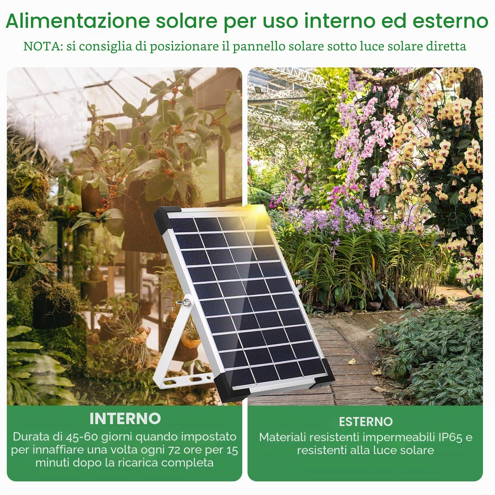 Irrigazione Automatica Energia Solare, Sistema Automatico di Irrigazione del Giardino con Timer e Tubo Lungo 35M, Set di Irrigazione a Goccia per Piante in Vaso in Soggiorno, Patio, Balcone