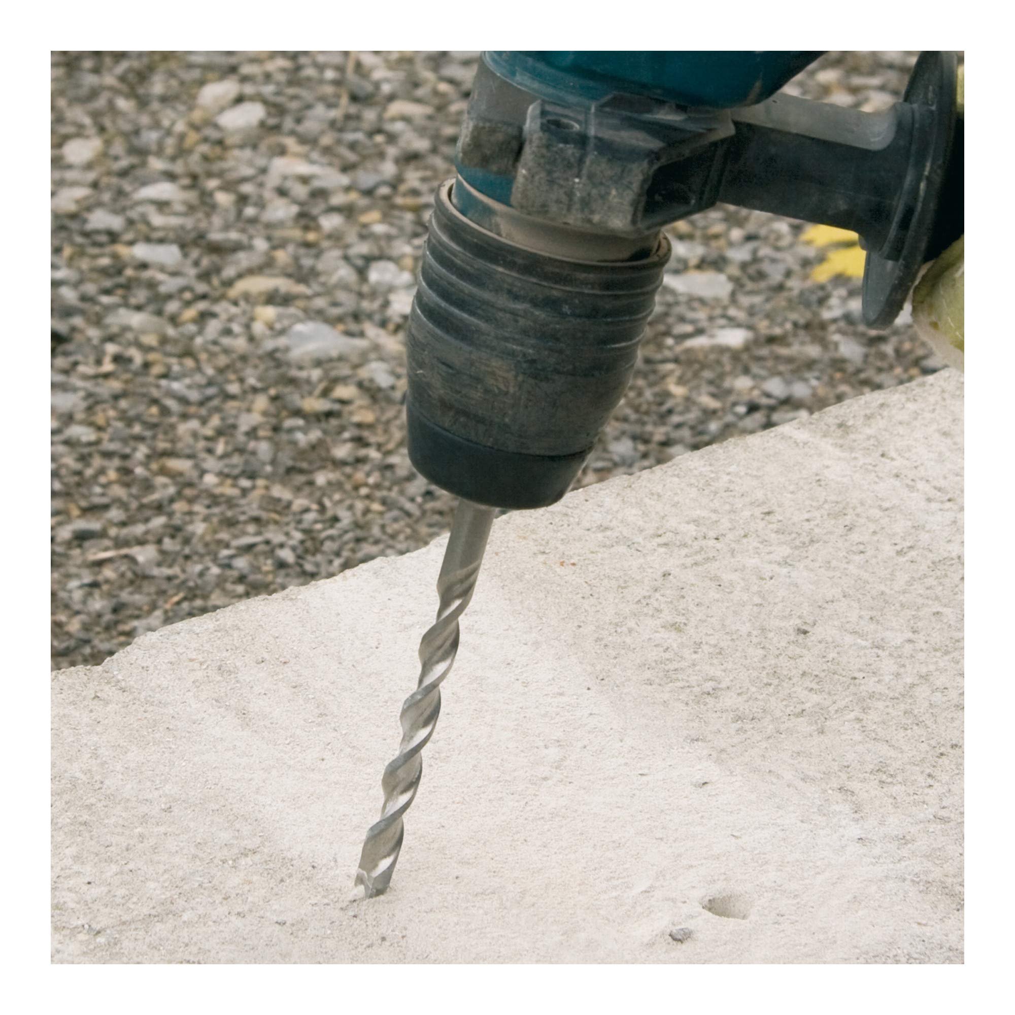 Ruko Tungsten Carbide SDS-plus Hammer Drill Bit with 3 Cutters, Bright Finish, 6.5 mm Diameter, 260.0 mm Length, R213067 - Image 2