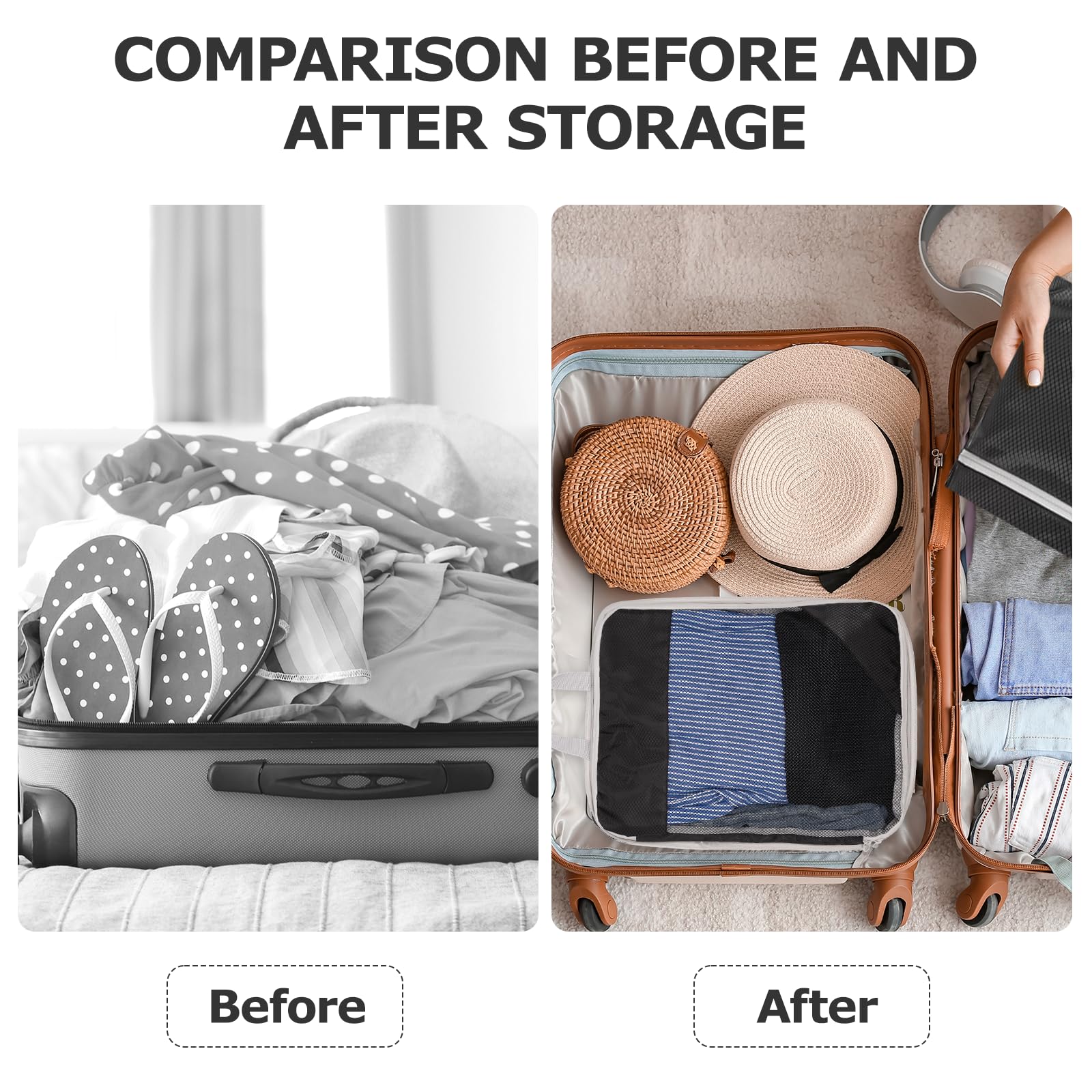 BillyBath Set di organizer per valigie, 10 pezzi, sacchetti per vestiti, sacchetti per scarpe, organizer da viaggio, organizer per cosmetici, da viaggio, borsa da viaggio