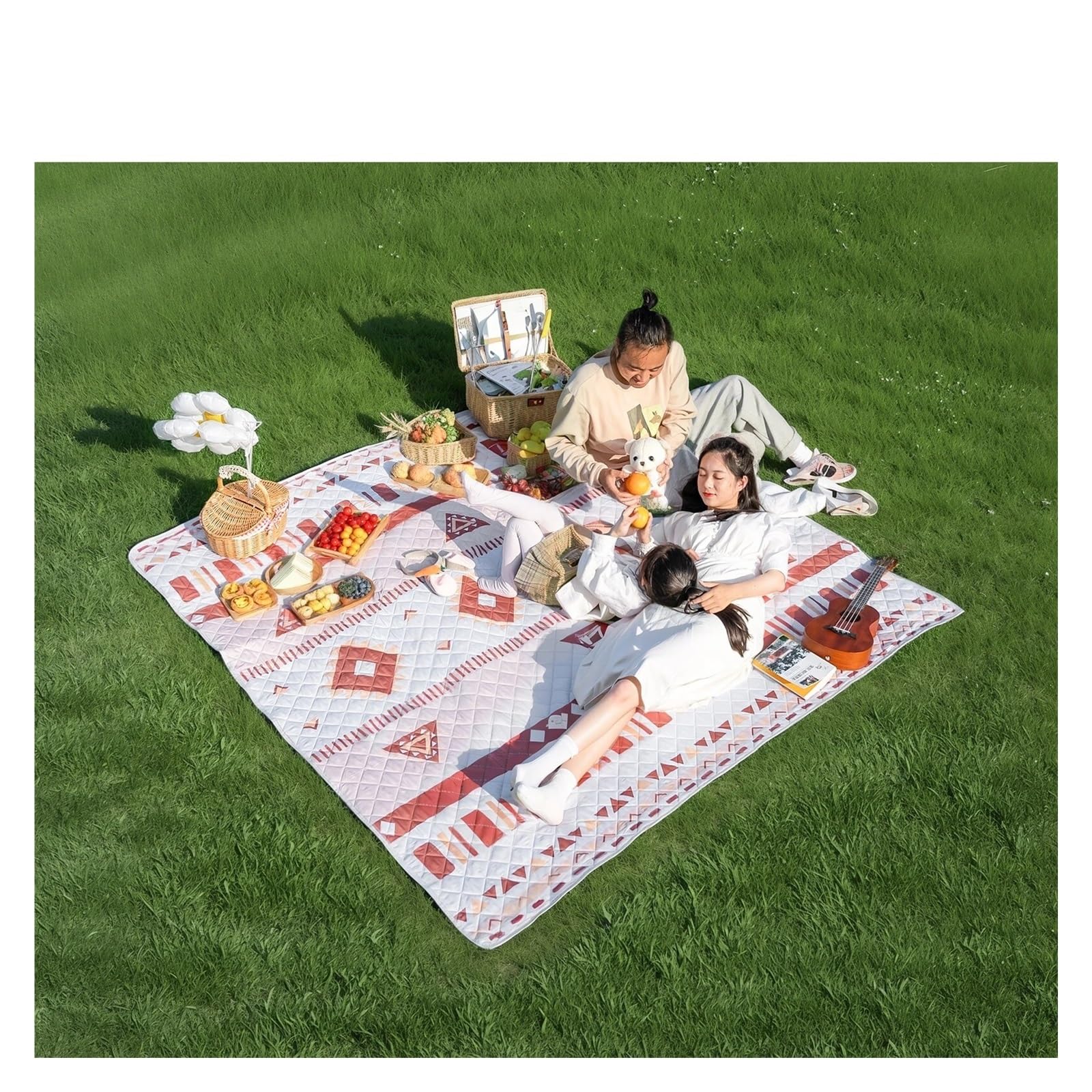 Couverture Pique Nique Tapis de Pique-Nique Camping, Pliable, Portable, épais, Lavable en Machine, for la Maison et Le Parc