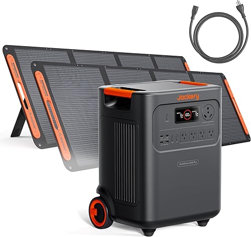 Vista 17 de Jackery - Estación de energía portátil HomePower 3600 Plus, salida de CA de 3600 W, generador solar LFP de 3584 Wh, expandible hasta 43 kWh