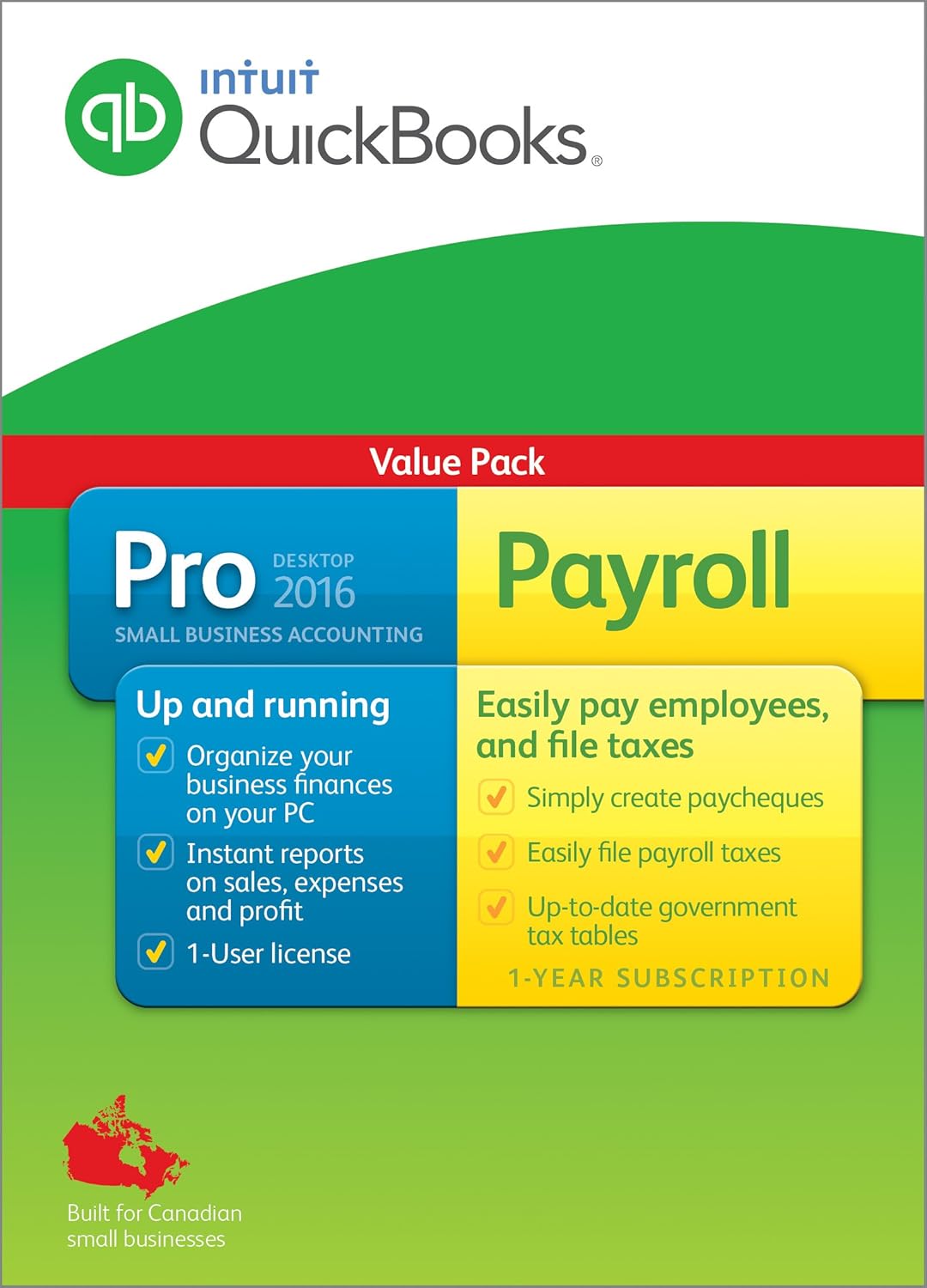 QuickBooks Pro + Payroll 2016 Amazon.ca Software