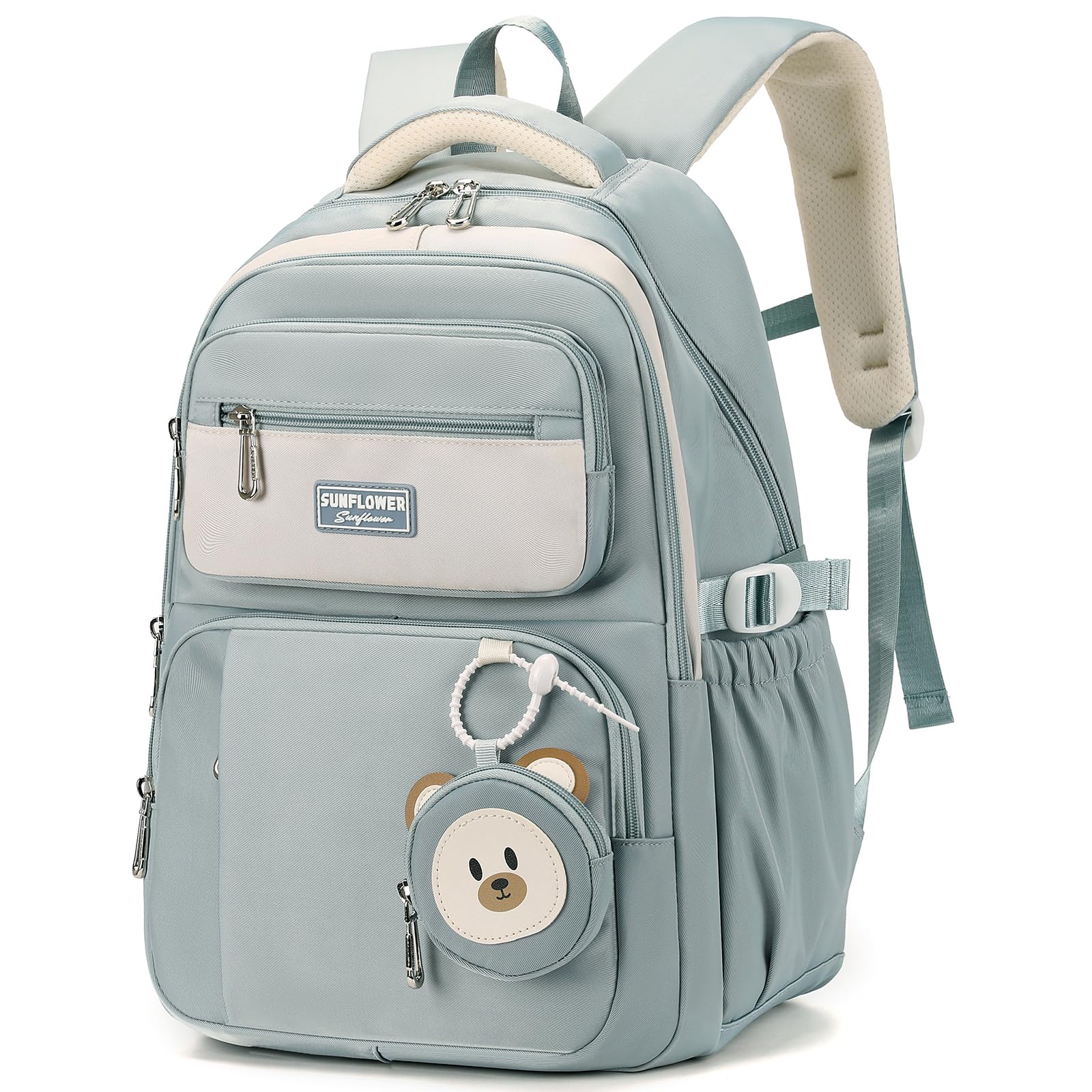 Amythe Sac à Dos pour Enfants de L'école Primaire CM1 CM2, 40L Cartable Fille Collège, Grand Sac Ecole pour Filles de 10 à 18 Ans avec Joli Porte-monnaie, Adapté aux Chariot