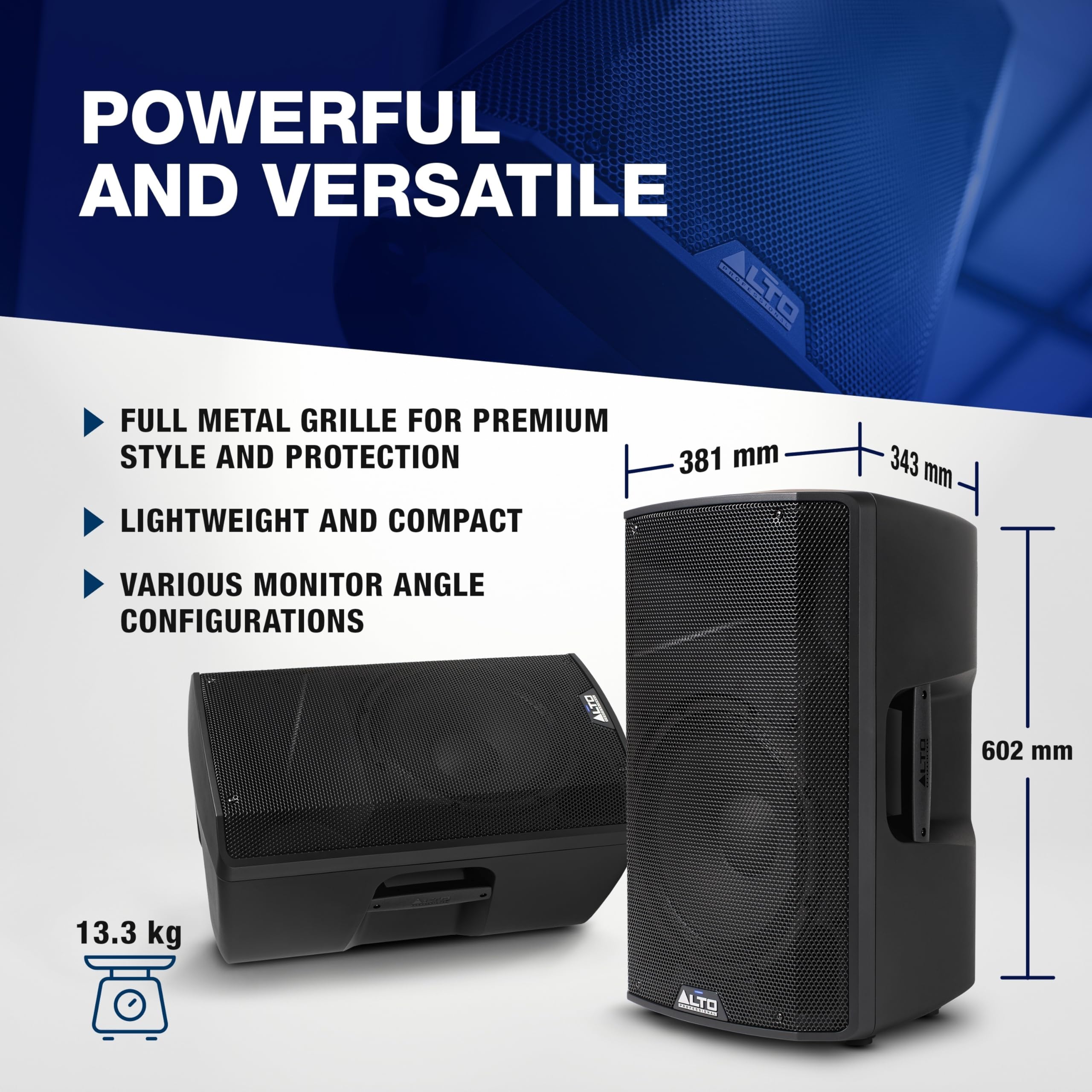 ALTO TX412 700W 12" Aktywny Głośnik PA | TWS Bluetooth, 2‑Kanałowy Mikser, Zaprojektowany dla Plenerowych Występów DJ, Zespołów, Obiektów i Prób