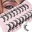 Cat Eye Lashes Wispy False Eyelashes Yasnai Volume Thick Lashes Strips Lashes Fake Lashes Natural Eyelashes 9 Pairs Pack