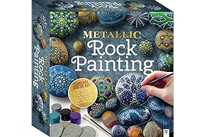 Metallic Rock Painting Box for Adults - Unleash Your Creativity & Design Vibrant Masterpieces