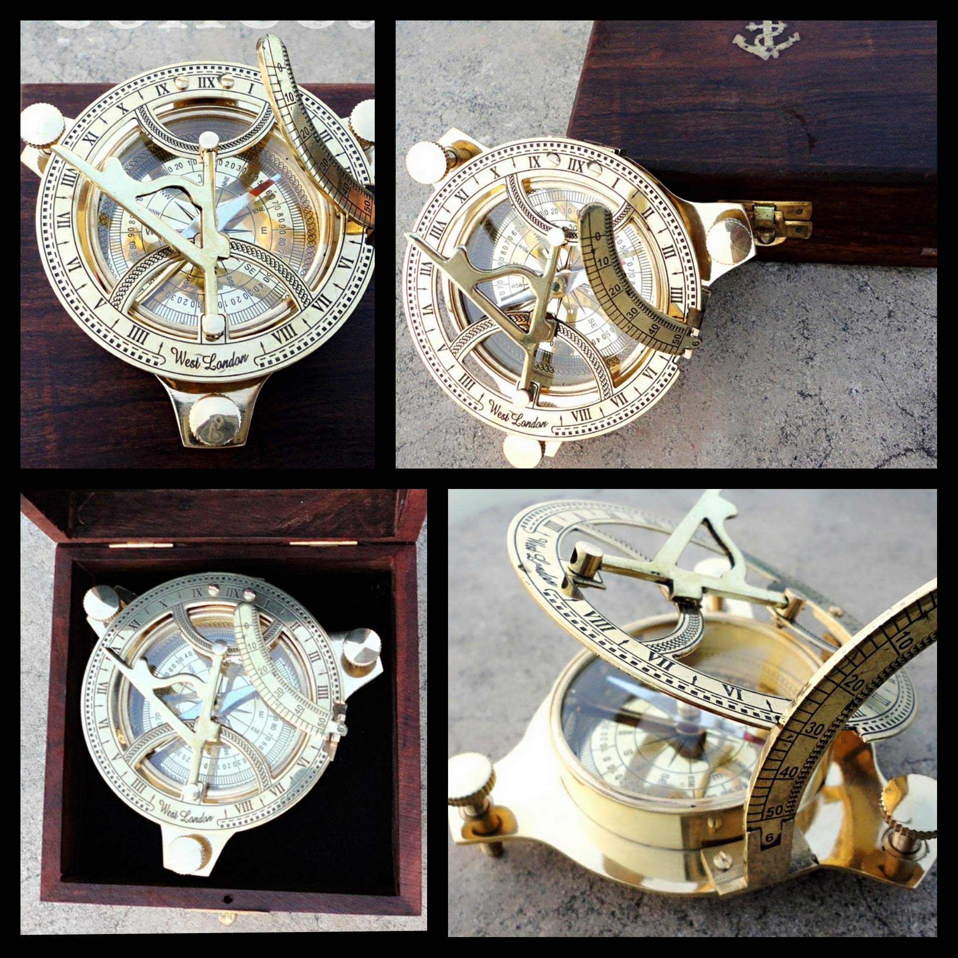Buy Peerless compass vintage sundial watch| compass navigation| compass ...