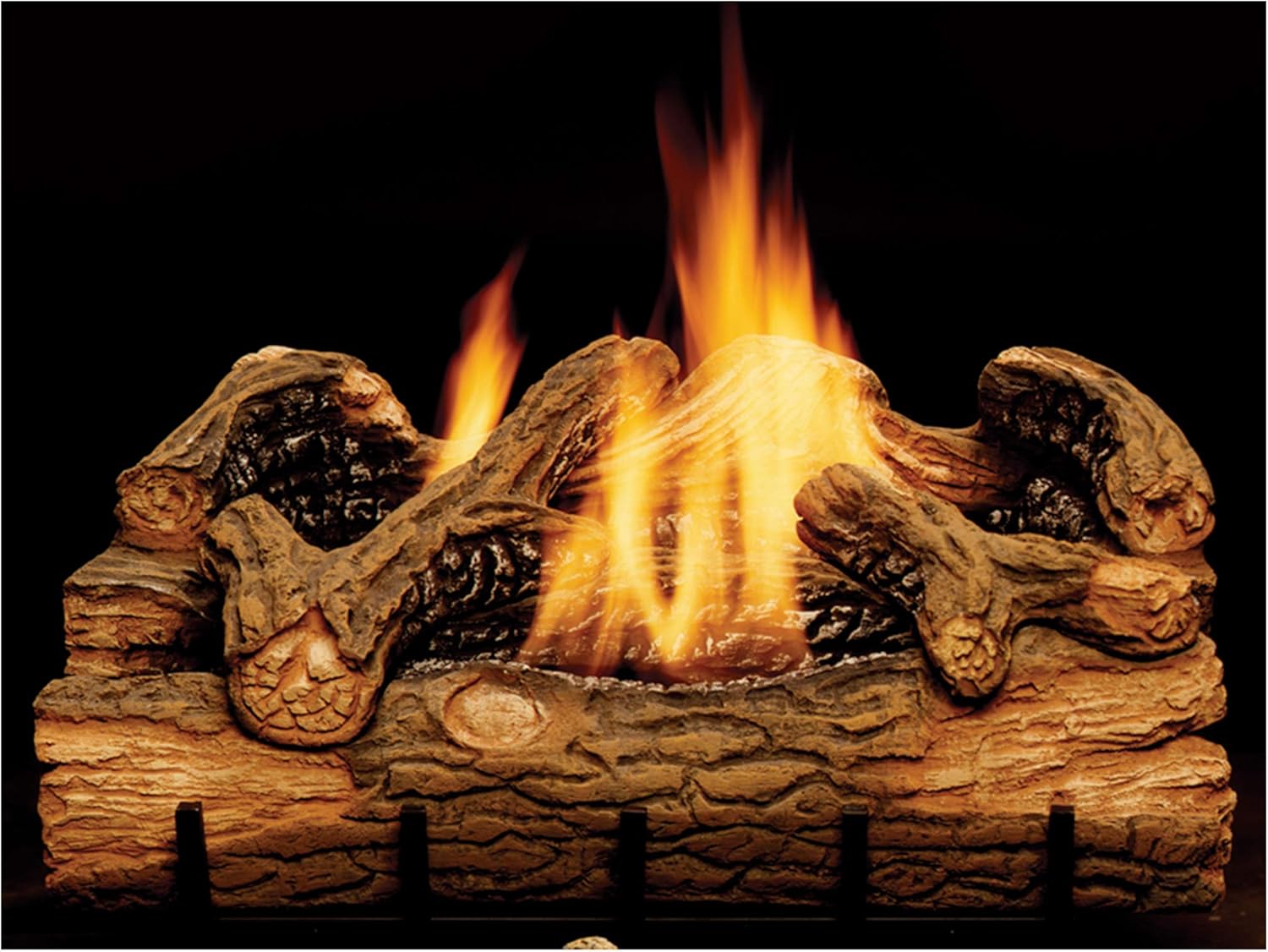 Monessen Charred Hickory Ventless Gas Logs Manual Control