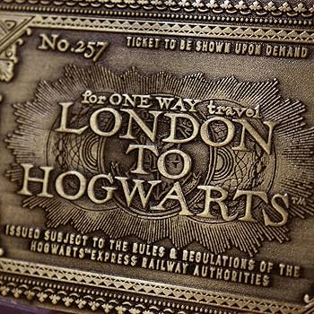 ホグワーツエクスプレス シルバーメッキチケット ホグワーツエクスプレス シルバーメッキチケット