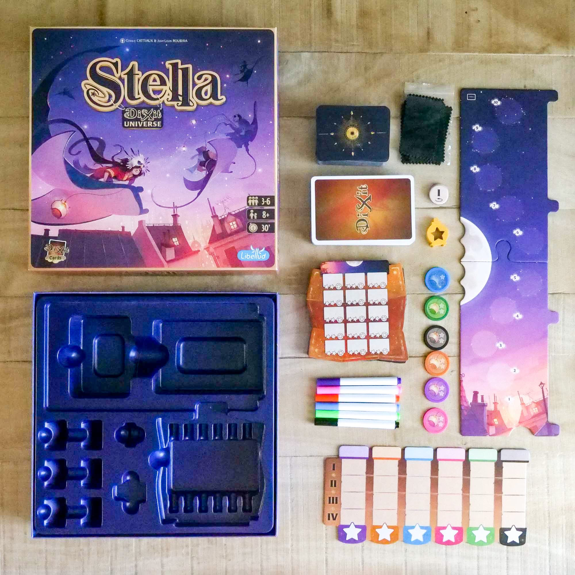 Asmodee - Étoile : Dixit Univers, Jeu de Table d'Imagination et Fantaisie, 3-6 Joueurs, 8+ Ans, Edition en Italien