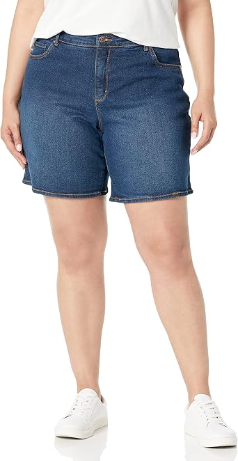 Gloria Vanderbilt Womens 3/4 Thigh 8" Relaxed Fit Short