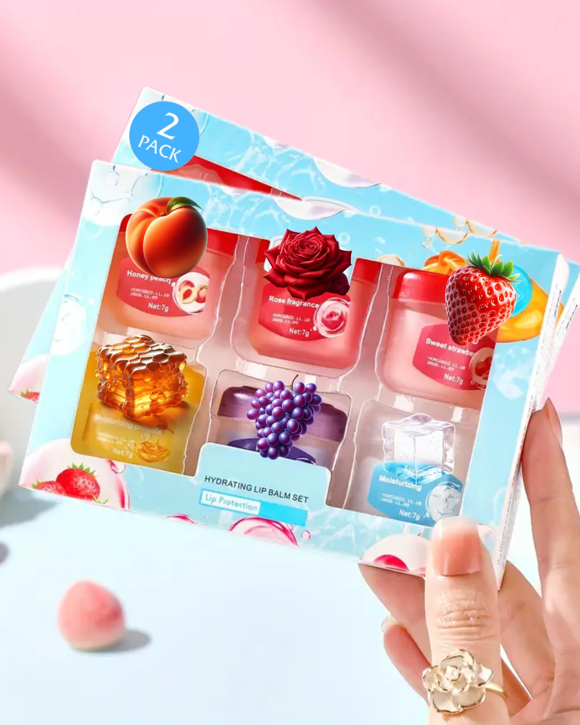 Amazon.com : Najd Fruits Flavored Pack of 2 Natural Lip Balm Set