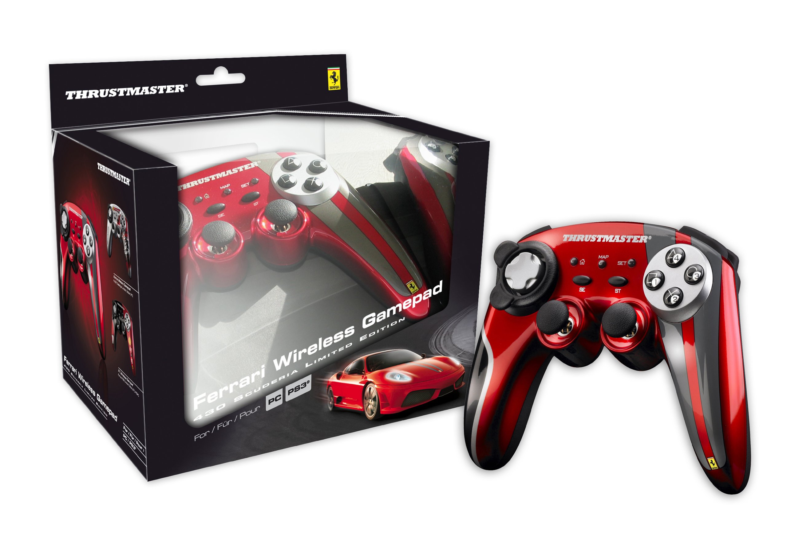 PS3 PC Wireless Gamepad Ferrari 430 -THR