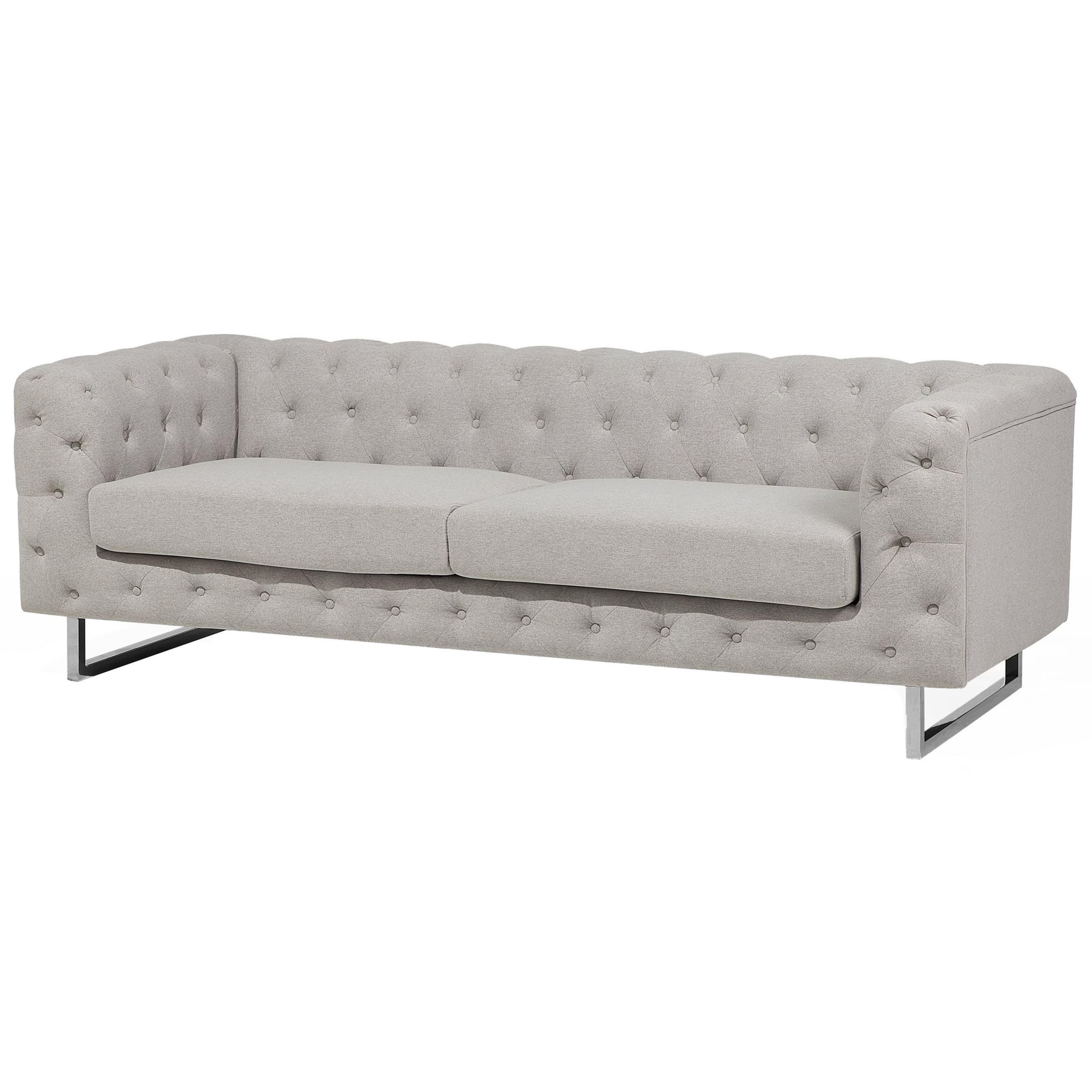 Beliani - Divano 3 Posti Trosa Tessuto Beige - ePRICE
