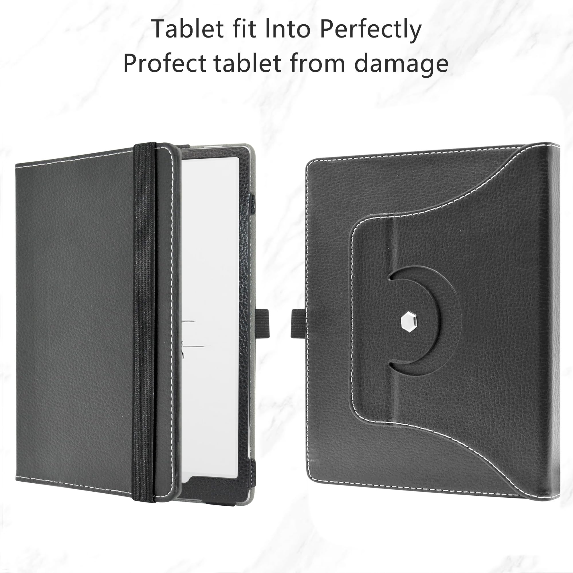 MAMA MOUTH For BOOX Tablet Go 10.3 Case,360 Degree Rotary Stand With Cute Pattern Cover For Boox Tablet Go 10 3 Epaper Cases Black - View #6
