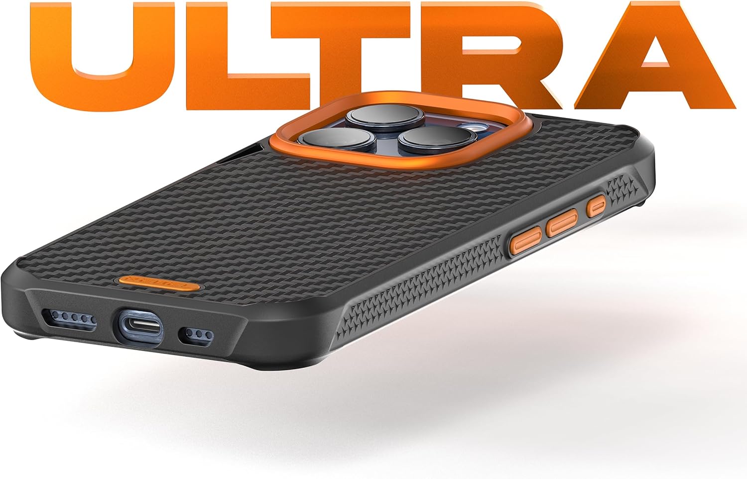 REBEL GEN6/GEN5 Metal Components Upgrade Kit [CNC Aluminum Full Set] Lens Ring, Complete Buttons & Logo Pack for iPhone 16 Pro Max/16 Pro/15 Pro Max/15 Pro/14 Pro Max FLEX/GEN-6/5 Cases (Ultra Orange) - Image 2