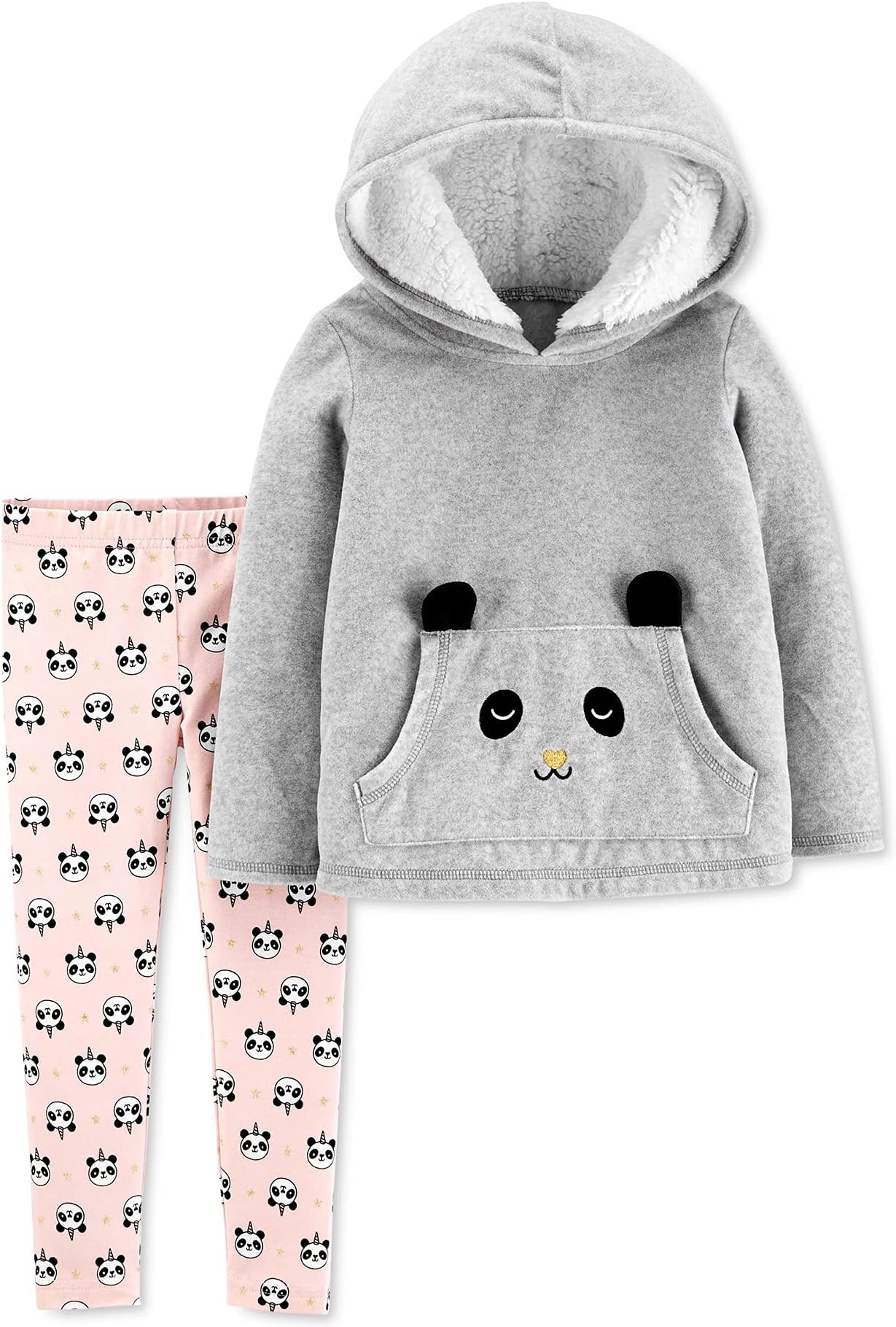 Carter's Infant Boys Panda Fleece Hoodie & Leggings Set 2 Piece Set