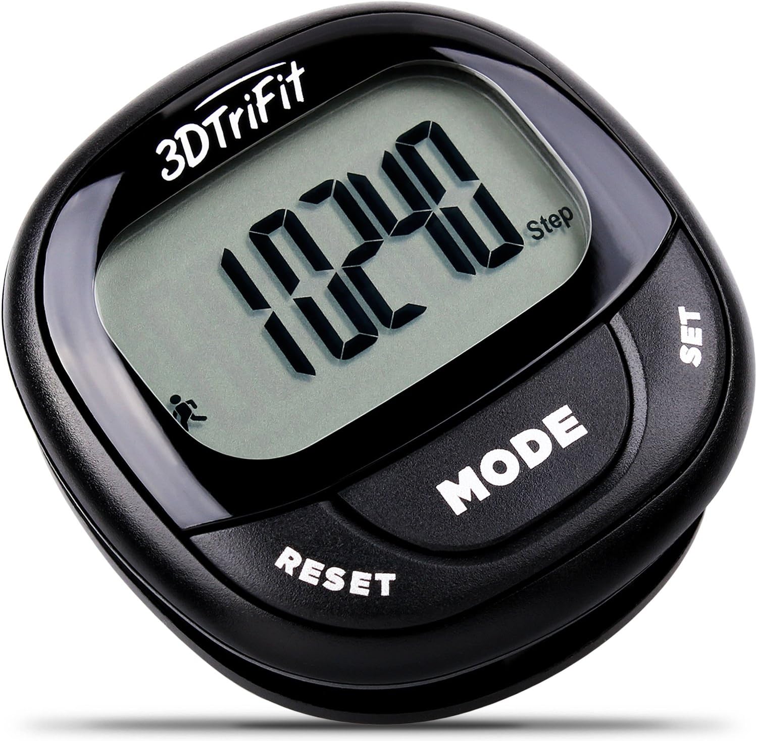 Realalt 3DTriFit 3D Pedometer Activity Tracker | Accurate Pedometer for Walking with Pause Function & 7-Day Memory