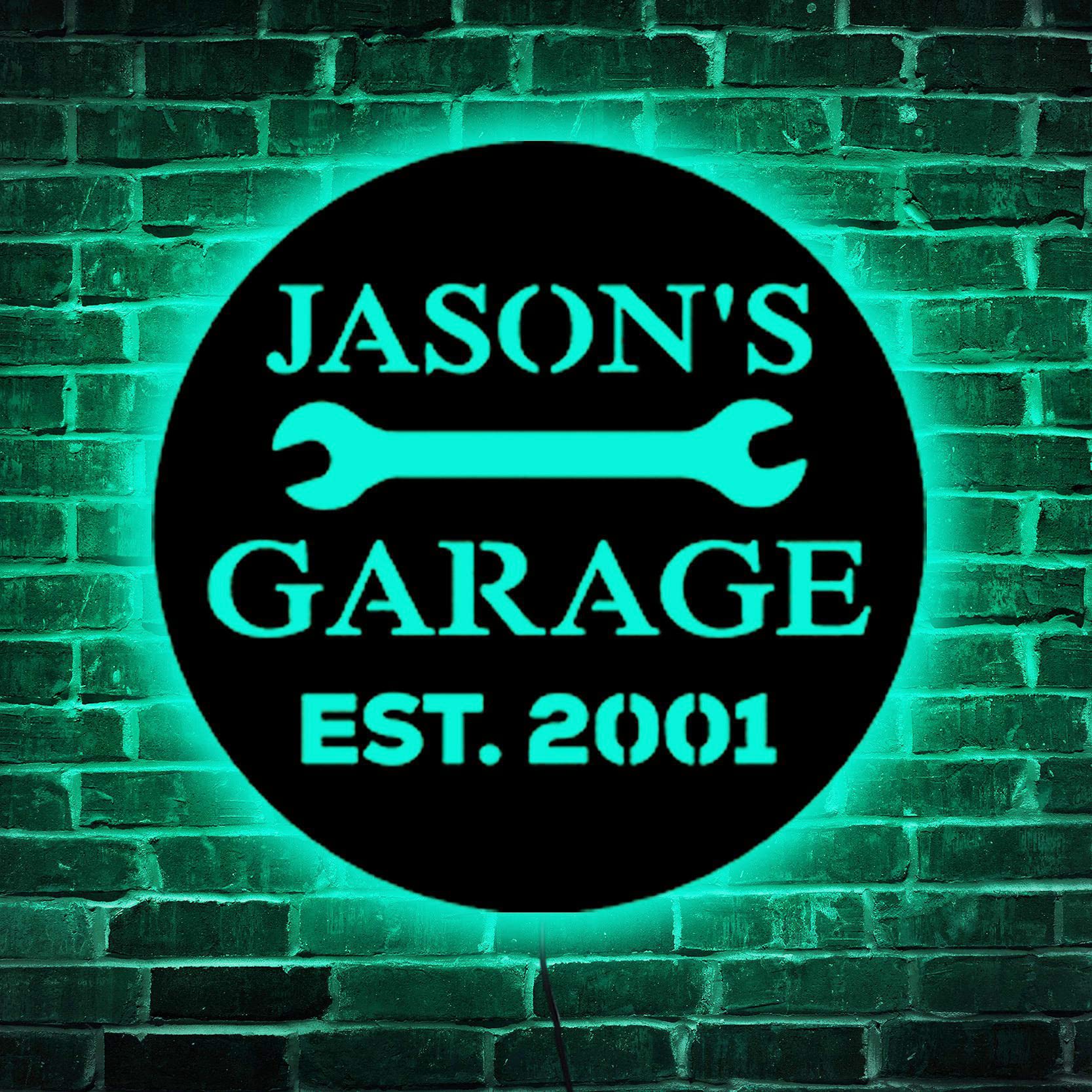 Insegna al neon per garage personalizzata: insegna LED per