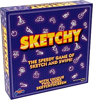 Drumond Park Sketchy, Drawing Pad Family Board Games, Fun Puzzle Board Game for Kids and Adults, Family Games for Children, Guessing Games for Kids, Suitable for Girls and Boys aged 8+