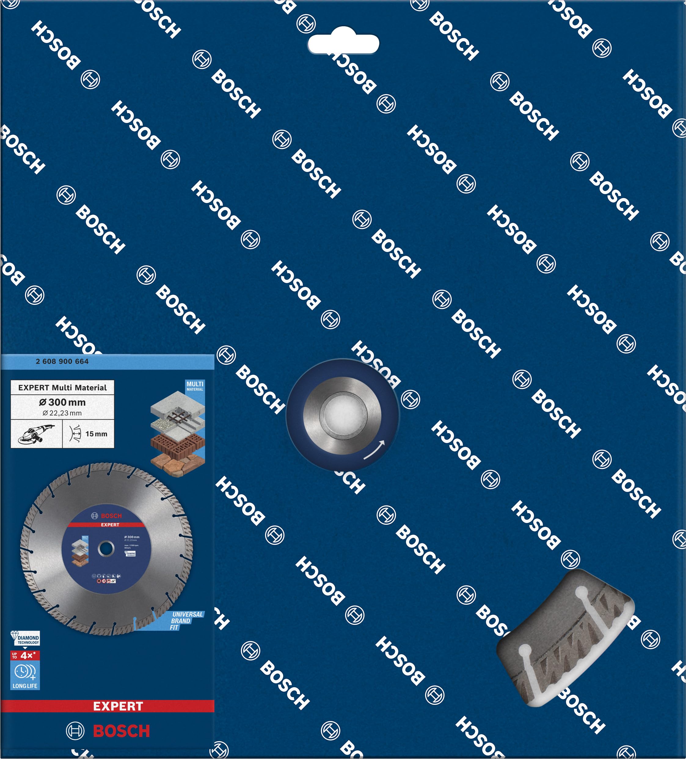 Disque Diamanté X-LOCK Bosch Expert MultiMaterial 125 Mm – Pour Béton, Brique, Pierre Tendre