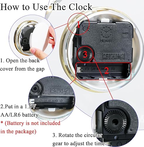 Miniatura 3 de YWHL Reloj de cuarzo de 60 aniversario para padres y abuelos, regalos de cristal de aniversario de boda de 60 años para parejas, decoraciones de