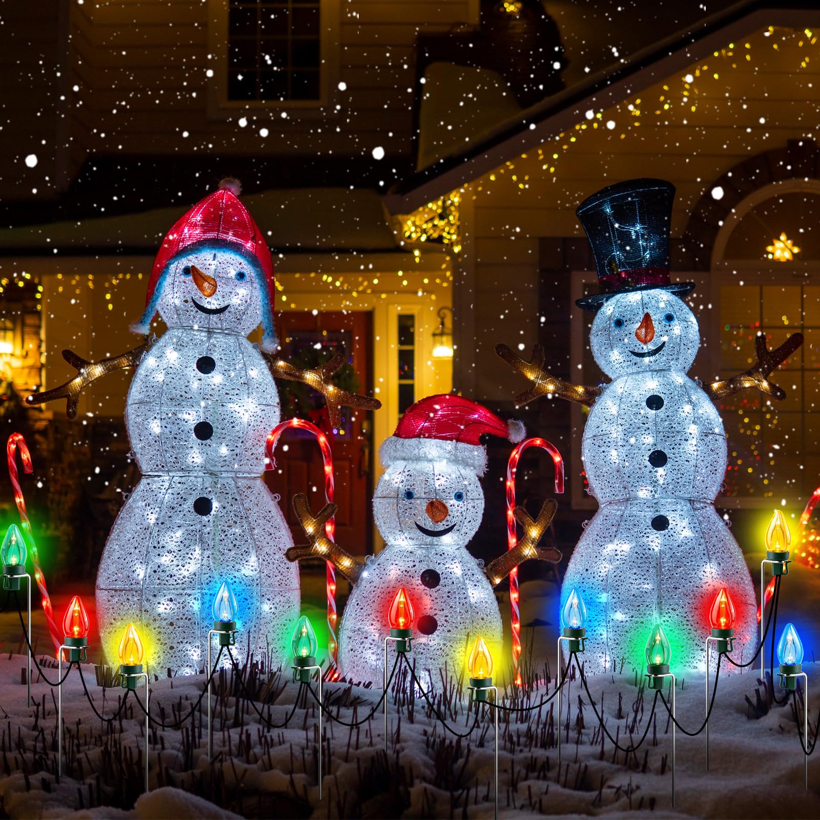 Confezione da 100 paletti per luci natalizie