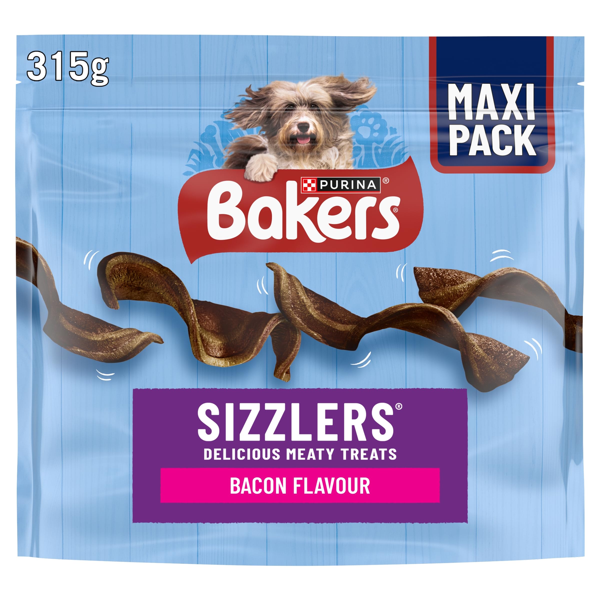 Sizzlers Bacon Dog Treats 315g (Pack of 3)