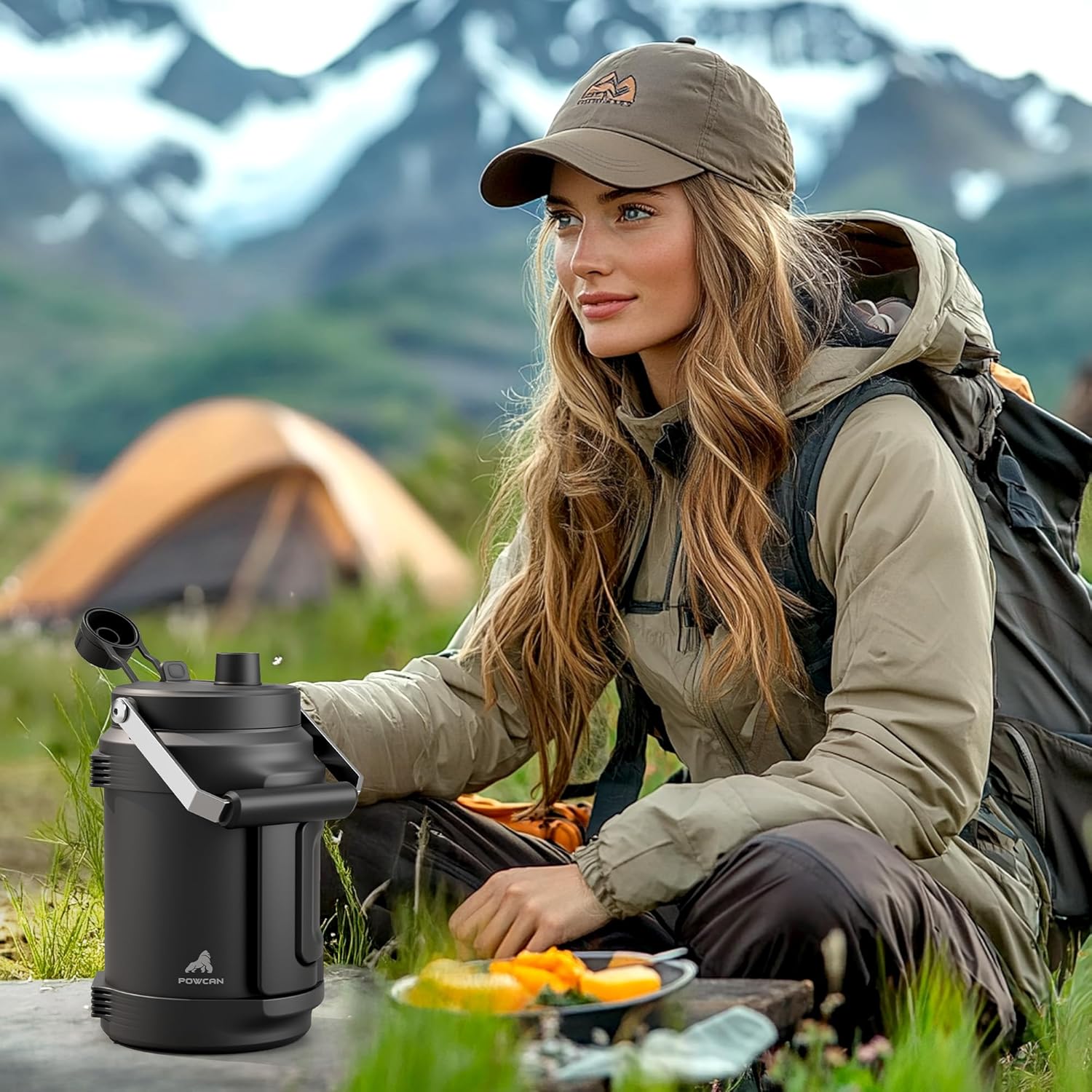 Gallon Water Jug for Outdoors: 2-in-1 Straw Spout Lid, Dual Handle, Leakproof, Keep Cold 48H, 128 oz Insulated Water Bottle for Men, Travel, Gym, Trip, Workout, Camping, Hydration, Fitness (Deepsea) - Image 8