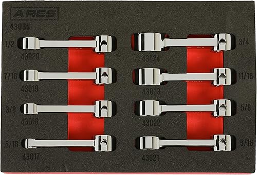 ARES 43035  Juego de extensión de adaptador de par de extremo de caja SAE de 12 puntos  Unidad de 38 pulgadas  Extensiones de 2 pulgadas para