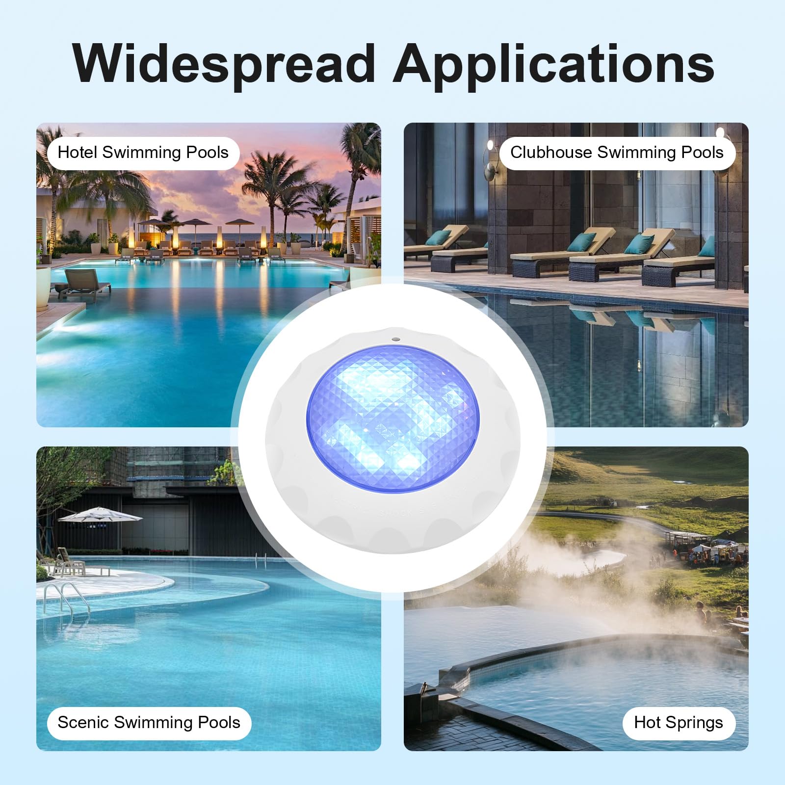 Schwimmbad Licht, Led Schwimmende Poolbeleuchtung, 2835 Lichtperlen, Rgb-lichtfarbe, Kann In Hotelschwimmbecken, Disco-schwimmbecken, Außenpools, Clubhouse, 3000lm, Wasserdichte Ip68