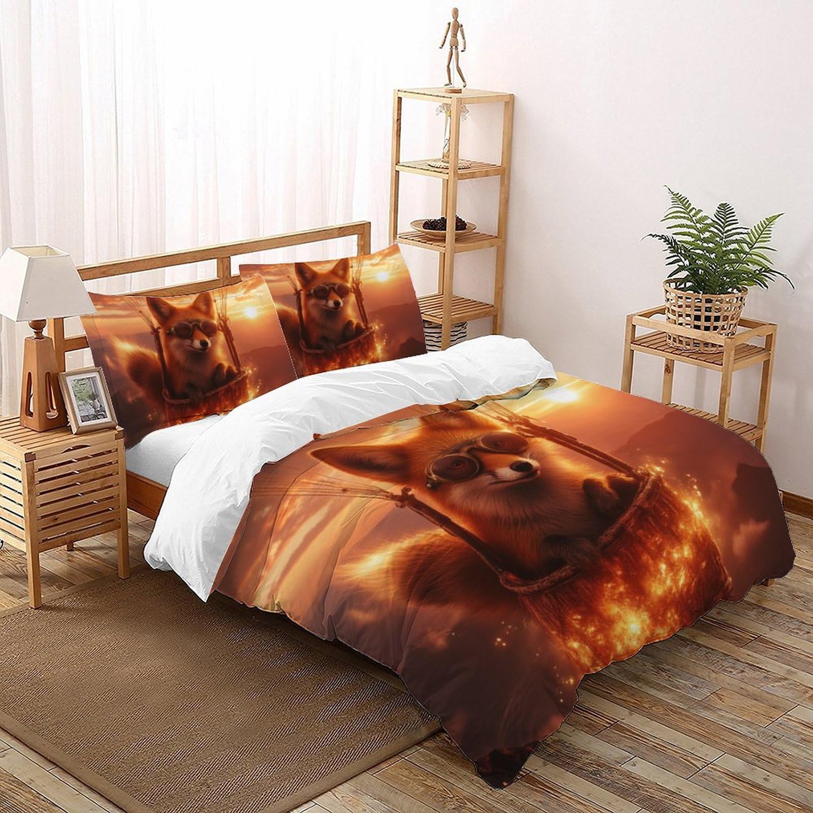 Literie housses de couette ensemble simple 2 pièces avec taie d'oreiller 260x220cm