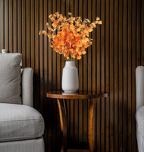 Miniatura 4 de Flores de orquídeas de seda a granel, 10 unidades (cada una de 37 pulgadas) de orquídeas artificiales de tallo largo, flores artificiales de seda